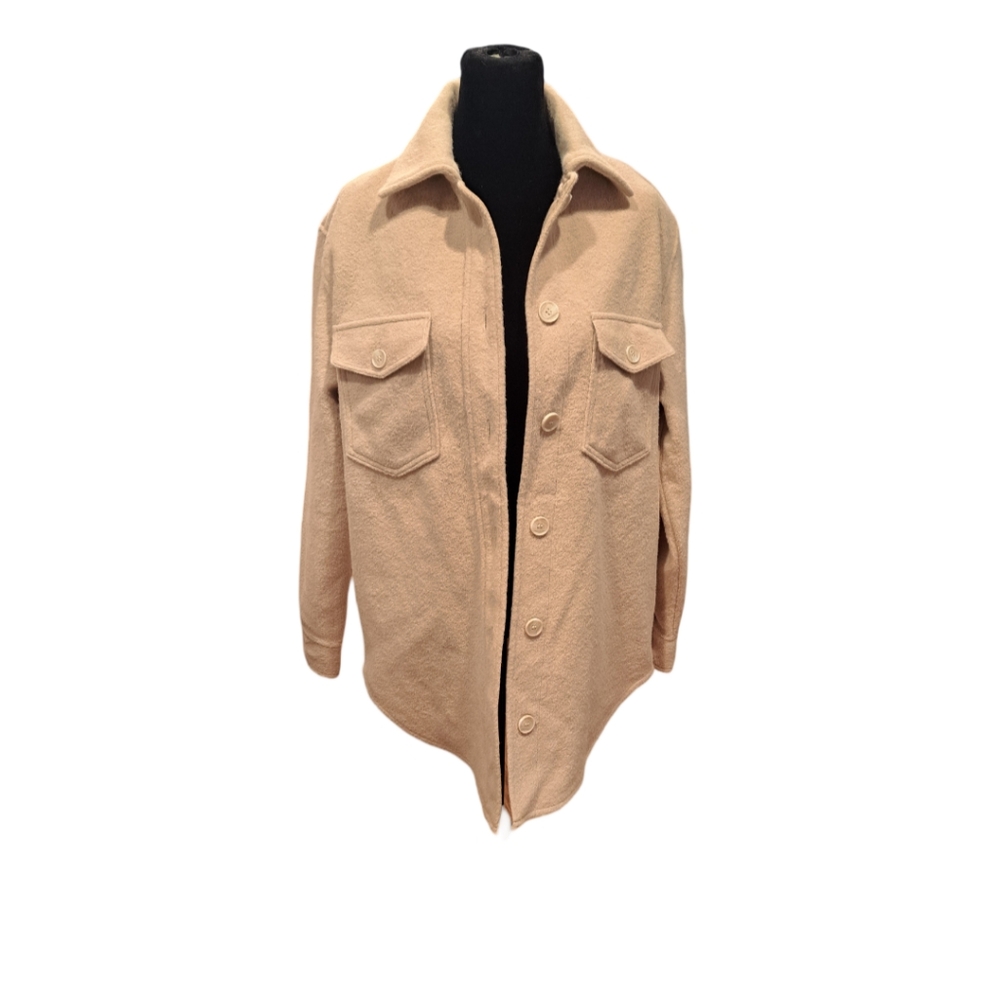 Joie Button Down Sherpa Shacket - image 2